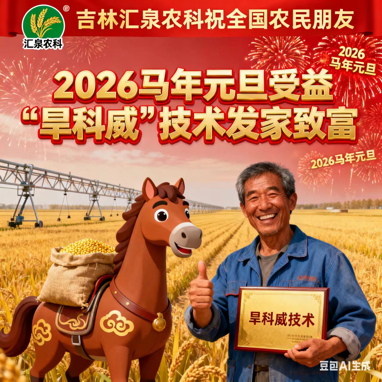 汇泉农科祝全国农业战线新老朋友元旦快乐